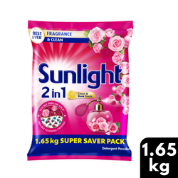 Sunlight Clean and Rose Fresh Detergent Powder 1.65 kg