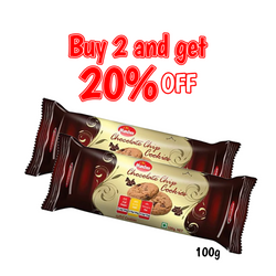 Buy two Munchee Chocolate Chip Cookies 100g and 20% Off