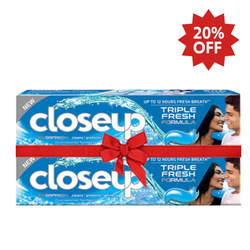 Closeup Peppermint Splash Toothpaste120g x2 Family Bundle