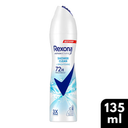 Rexona Shower Clean & Brightening Antiperspirant Deodorant Spray 135ml