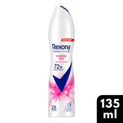 Rexona Powder Dry & Brightening Antiperspirant Deodorant Spray 135ml