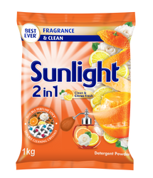 Sunlight Clean and Citrus Fresh Detergent Powder 1kg