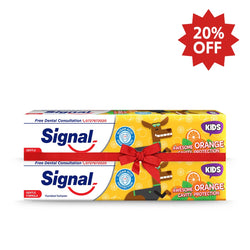 Signal Kids Orange Toothpaste Bundle