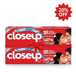 Closeup Red Hot Toothpaste 120g x2 - Family Bundle