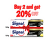 Signal Charcoal Toothpaste 120g x2 Family Bundle