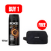 Buy AXE Dark Temptation Deodorant 135ml And Get Free Axe Pouch