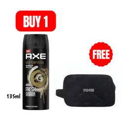 Buy Axe Gold Temptation Deodorant 135ml And Get Free Axe Pouch