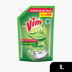 Vim Dishwash Liquid Spouted Pouch 1L