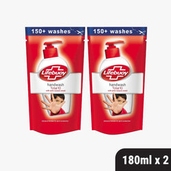 Lifebuoy Total Handwash Refill Pouch 180ml, BUY 2 GET 20% OFF