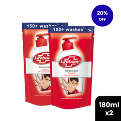 Lifebuoy Total Handwash Refill Pouch 180ml, BUY 2 GET 20% OFF