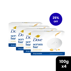 Dove Serum Beauty Cream Bar 100g - Multibuy Deal - Buy 4 Get 25% off