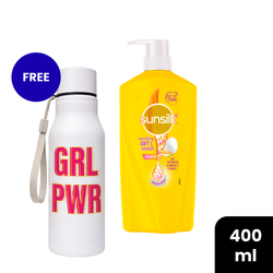 Buy Sunsilk Soft & Smooth 400ml & Get a Free Sunsilk GRL PWR Bottle