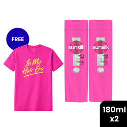 Buy 2 Sunsilk Thick and Long 180ml Shampoo & Get a Free Sunsilk Pink Tshirt