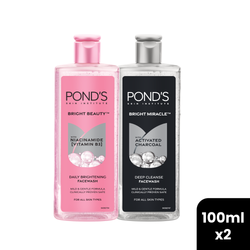 25% Off on Pond's Bright Miracle Deep Cleanse Facewash 100ml & Pond's Bright Beauty Daily Brightening Facewash 100ml Bundle.