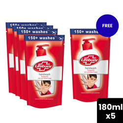 Lifebuoy Total Handwash 180ml BUY 4 GET 1 FREE