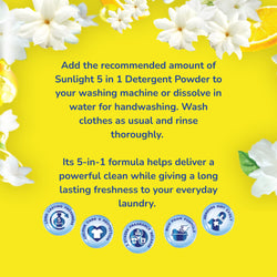 Sunlight Jasmine Fresh Detergent Powder 1kg