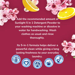 Sunlight Sakura Fresh Detergent Powder 500g