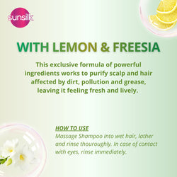 Sunsilk Freshness Detox Lemon and Freesia Shampoo 200ml